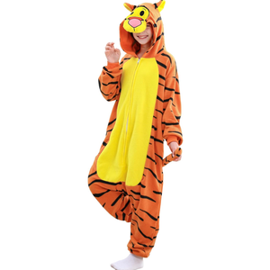 Kids Onesie Pajamas Animal Pjs Halloween Cosplay Costume One-piece Sleepwear 13-14Y