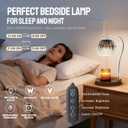 GEEZO Fragrance Candle Warmer LampElectric Candle Warmer with Timer & DimmerMom Christmas Birthday Gifts for Women, House Warming Gifts New Home Bedroom Decor