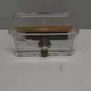 TISFA Acrylic Cigar Humidor with Humidifier and Hygrometer, Desktop Cigar Case Box that can Hold About 15-20 Cigars (S)