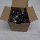 Brightown Outdoor String Lights, 50FT 25 G40 Bulbs Shatterproof Patio Lights, IP65 Waterproof Dimmable Hanging Connectable Globe LED Outdoor Lights for Backyard, Bistro, Porch, Deck, Balcony (Black)