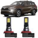 Light Bulbs Fits for 2014-2023 Toyota Highlander Replacement Bulbs, 6500K Cool White, Plug and Play Fog Light Blubs Replacement Package