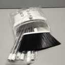 Broom and Dustpan Set, Broom Dustpan Combo Set for Home 52-in Long Adjustable Handle Broom with Dustpan Teeth to Clean Hair for Home Office Kitchen Lobby(White)