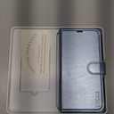 TUCCH Case Wallet for iPhone 14 5G, [RFID Blocking] 4 Card Holder Stand [Shockproof TPU Interior Case] PU Leather Magnetic Protective Flip Cover Compatible with iPhone 14 6.1", Shiny Light Blue