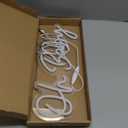 Oh Baby Neon Sign for Backdrop Wall Decor, Boy and Girl Baby Shower Decorations Led Light up Sign Compact 16.5x6.7 inch for Party Decor, Warm White