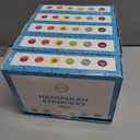 24 Multicolored Hanukkah Stampers, Each Stamp Includes A Fun Chanukkah Icon Including Menorah, Dreidels and Coins, 12-Pack Box (2-Pack)