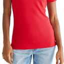 AEROPOSTALE Women's Aero Uniform Polo Short Sleeve (Red, XXL)