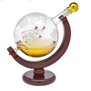 Godinger Whiskey Decanter Globe - for Liquor, Scotch, Bourbon, Vodka or Wine, Gifts for Men Dad - 850ml
