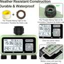 4 Outlet Sprinkler Timer, Programmable Garden Hose Timer with Rain Delay, Manual& Automatic Watering System, Waterproof Gardening Supplies Irrigation Controller for 4 Separate Water Zones