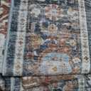 8x10 Area Rugs for Living Room, Vintage Washable Rug with Non-Slip Backing, Stain Resistant Large Area Rug for Dining Room, Soft Rugs for Bedroom (Grey/Brown/Tan, 8'x10')