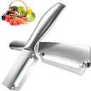 5 x Vegetable Peelers for Kitchen, All-Stainless Steel Potato Peeler with Ergonomic Handle, Sharp & Fast Peeling for Vegetables & Fruits, Suitable for Kitchen & Outdoor
