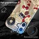 Case for iPhone 17,Scratch Resistant Hybrid Double Layer Hard Shell，Vintage Cherry Coquette Collage