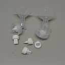 Flange Inserts for Spectra, Spectra Replacement Pump Parts for S1/S2/9 Plus, Not Original Accessories, Breast Pump Parts Include 2-Pack17MM Flanges and 4-Pack Duckbill Valves