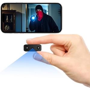 HCTOBFF Mini Spy Camera WiFi, Smallest Hidden Cameras HD1080P for Home Security Surveillance, Small Portable Nanny Cam with Phone App, Motion Detection, Night Vision for Indoor