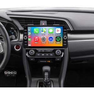 4G LTE QLED Radio for Honda Civic 2016-2021 Upgrade,8-Core CPU Touch Screen Stereo,Wireless CarPlay & Android Auto,Support OEM SWC and Camera