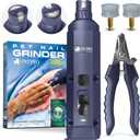 PETPROVED Dog Nail Grinder Quiet Dog Nail File Pet Nail Grinder for Dogs Quiet Cat Nail Trimmer for Large Dogs Small Medium Dog Toenail Grinder Electric Dog Nail Trimmer for Small Dogs (Purple)