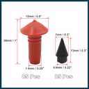 170Pcs Car Universal Mushroom Shaped Tire Repair Insert Plugs Red Black Automotive Parts
