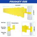 Plastic Debris Skimmer-Skimmer Guard,Hands Free Pool Leaf Skimmer,Work with Most Skimmer Systems on Above-Ground and in-ground Pools,6.7 Inches to 4 Inches (Yellow)