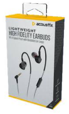 Acoustix Lightweight High Fidelity Earbuds