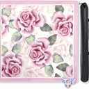Large Pink Mahjong Mat (31.5 x 31.5) with Unique Rose Printed Patterns, Mahjong Mat for Table Anti-Slip, Noise-Reducing Mah Jongg Mats for Mahjong, Poker, Board Games, Dominoes, and Card Games