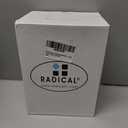 Radicaln Marble Wine Glasses Set of 2 Handmade White 5" Inch Stem Drinking Glassware For Home Bar Decor, Ideal White and Red Wine Glasses For Parties & Weddings