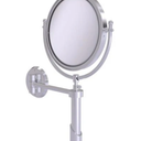 Allied Brass Soho 8-in x 15-in Satin Chrome Double-Sided Magnifying Wall-Mounted Vanity Mirror