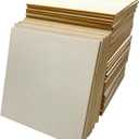 50 Pcs Wood Squares,4 x 4 Inch Unfinished Wood Crafts Woodsheet for Wooden DIY Ornaments Scrabble Tiles Engraving Home Decorations