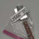 2 Pcs Stainless Steel Flipper Spatula Wood Handle Grill Turner Flat Top Metal Spatulas Fish Flipping Turner Beveled Edge Frying Spatulas Chef Baking Scraper Spatula for Pancake Burger