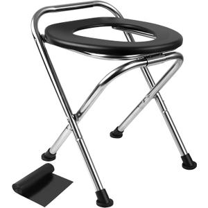 Portable Toilet for Camping, Portable Toilet Seat, Portable Toilet Travel, Stainless Steel Portable Toilet, Foldable Portable Toilet for Camping/Car
