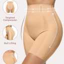 OEAK Tummy Control Shapewear for Women Seamless Girdle High Waisted Body Shaper Underwear Panty Smooth Under Dress Shapewear (Beige, L)