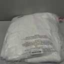 jinchan Linen Textured Tier Curtains 24 Inch for Kitchen Windows Farmhouse Cafe Curtains Small Drapes Rustic Light Filtering Half Window for Living Room Laundry Rod Pocket 2 Panels White, 26"W x 24"L (Pack of 2), Linen Blend White