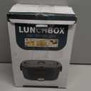 Vingud Electric Lunch Box for Adults, Heated Lunch Box for Men Women with Dual 1.5L SS Containers, Portable 80W Food Warmer for Car/Truck, Lonchera Elctrica Porttil Christmas White Elephant Gifts (Velvet+Blue)