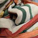 Cotton Canvas Hammock, Comfortable Fabric Camping Hammock with Tree Straps, Up to 440lbs with Travel Bag for Camping Outdoor/Indoor Patio Backyard(Orange, Without bar)