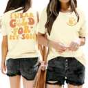 Childhood Cancer Awareness Shirt Women in September We Wear Gold Tshirt Gold Ribbon Pediatric Cancer Short Sleeve Tops (M)