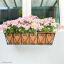 LaLaGreen 16" (2 Pack, Rectangular) Trough Coco Liners for Planter – Medium Coconut Coir Replacement for Window Box, Wall Mount Flower Pot, Outdoor Use– Also Available in 24/30’’ and Different Shapes