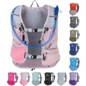 Lightweight Running Vest for Women and Men Hydration Backpack Pack with 1.5L Water Bladder Bag Running Gear Accessories for Hiking Trail Cycling Marathon