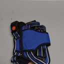 rabbitgoo Dog Harness Medium Sized, No Pull Pet Harness with 3 Buckles, Adjustable Soft Padded Vest with Control Handle, Walking Reflective Pet Vest for Medium Dogs, Blue, M