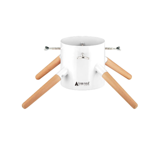 Tree Nest Christmas Tree Stand Base Xmas Modern Tree Metal Holder Stand for Real Tree Fits up to 8.5ft Family White