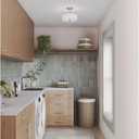 Progress Lighting P3712-09 Inspire Two-Light Semi-Flush, Brushed Nickel