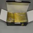 Dealusy 100 Count Heavy Duty Gold Plastic Forks Disposable, BPA-Free, Heat Resistant, Solid and Durable Premium Plastic Disposable Forks for Party Supply