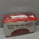 Electric Throw Blanket Heated Throw 50''x60''- Wheat Pattern Flannel & Sherpa Heated Lap Blanket with 5 Heat Settings & 4-Hour Auto Shut-Off, ETL & FCC Certified, Machine Washable Home Use, Lavender