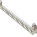 12-inch Coronado Designer Straight Bathroom Shower Grab Bar, Satin Stainless Steel, Brushed Nickel