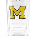 Tervis Made in USA Double Walled University of Michigan UM Wolverines Insulated Tumbler Cup Keeps Drinks Cold & Hot, 16oz, Big M