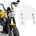 Motorcycle Windshield Motorcycle Windscreen Fit for Harley Softail Street Bob FXBB FXBBS Standard FXST Low Rider FXLR Rocker FXCW Dyna Super Glide FXD(Clear)