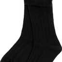 Leveret Girls Tights Baby/Toddler/Big Girls Cable Tight Variety if Colors (Size 10-14 Years) (Black)