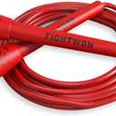 5mm PVC Jump Rope for Fitness | Adjustable Indoor/Outdoor Skipping Rope with Unbreakable Handles | Ultra-Strong PVC & White Grips (Scarlet Red)