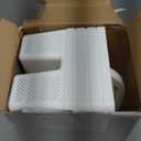 4 Pack Portable Shower Caddy, Integrated Handle, Reinforced Plastic, Organizer Storage Bathroom Supplies and Beauty Products, Cleaning Supplies, Shower Basket for Home, Dorm, Shelf and Cabinet (White)