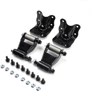 Rear Leaf Spring Shackle Hanger Bracket Kit Compatible with Ford Ranger Mazda B2300 B3000 B4000 B2500 Replaces 722-010 722-001