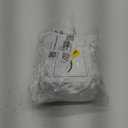 Moukeren 1 Pcs White Rosette Throne Chair Cover Satin Rosette Stretch Banquet Spandex Fitted Chair Cover for Wedding Party Banquet Catering