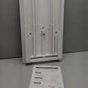 Decoholic White Small Single 24 inch Scissors Lift Keyboard and Mouse Riser,Height Adjustable Standing Desk Converter,for Ergonomic Sit Stand Workstations (24 inch WH)