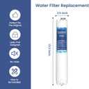 H2O Stage 3 Membrane Replacement Filter, Compatible with Pure Blue H2O Stage 3 Membrane PB-TLRO3MC50T, 4 Stage PBTLRO4H50T Reverse Osmosis Water Filtration System 1 Pack